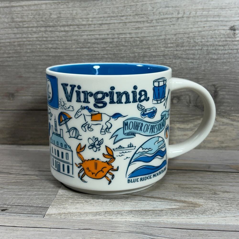 Starbucks Virginia “Been There Series” 2021 Ceramic Coffee Mug 14 oz Collectible